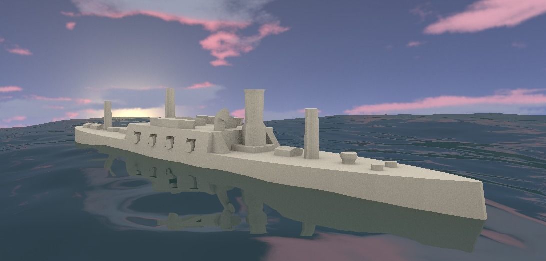 Brazilian Ironclad Brasil 3D model 3D printable | CGTrader