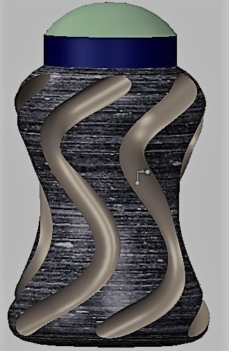 BOTTLES MODEL DESIGN CREO SOFTWARE  3D model_3