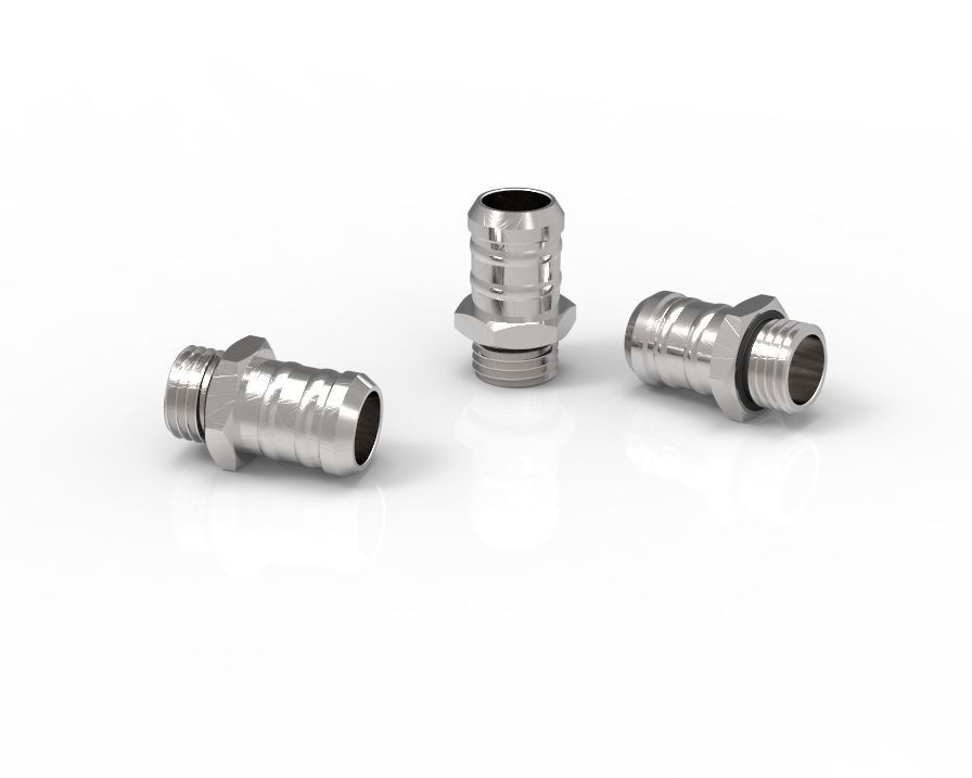 G14 inch Barb Fitting 3D model CGTrader