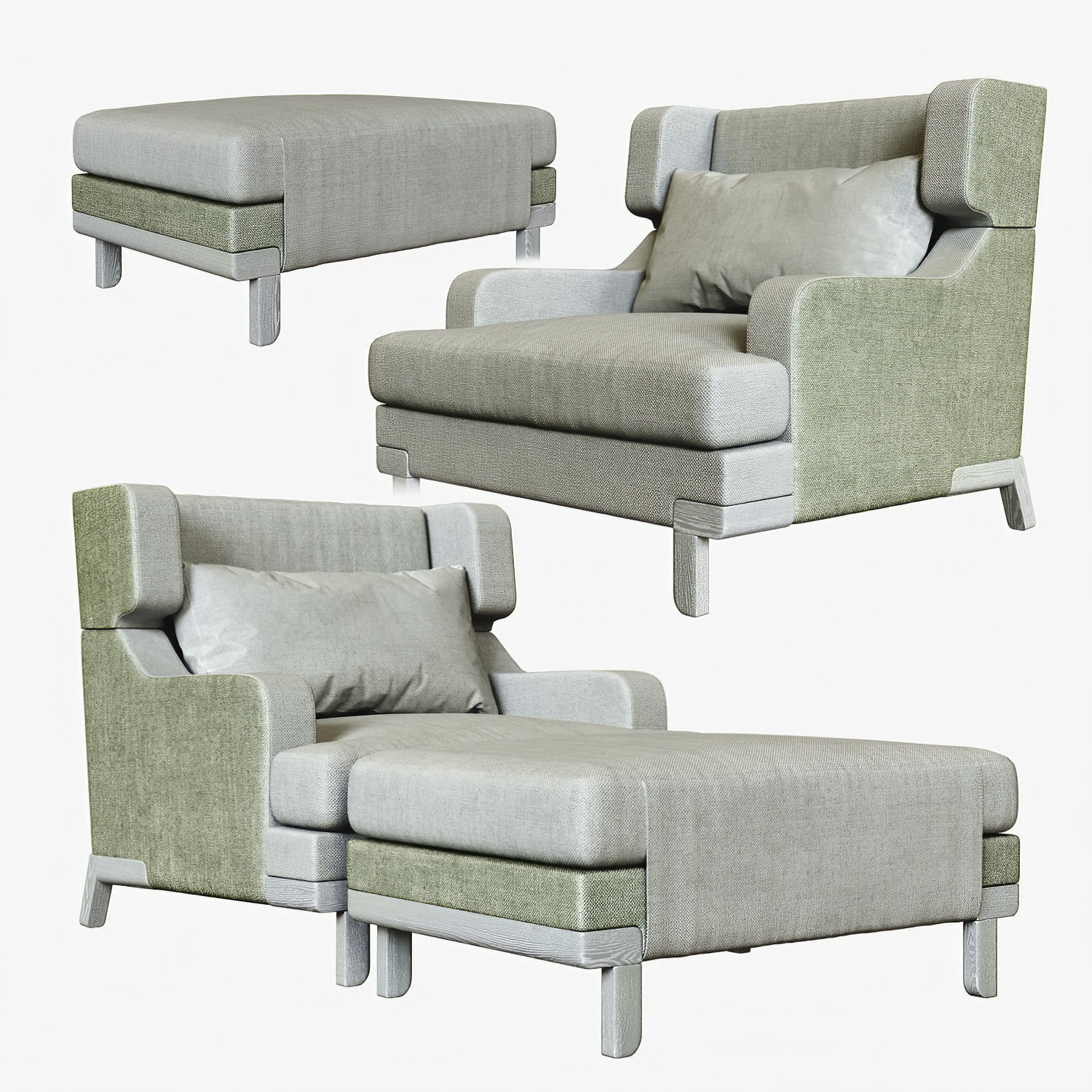 Fauteuil Basil Pouf Otto