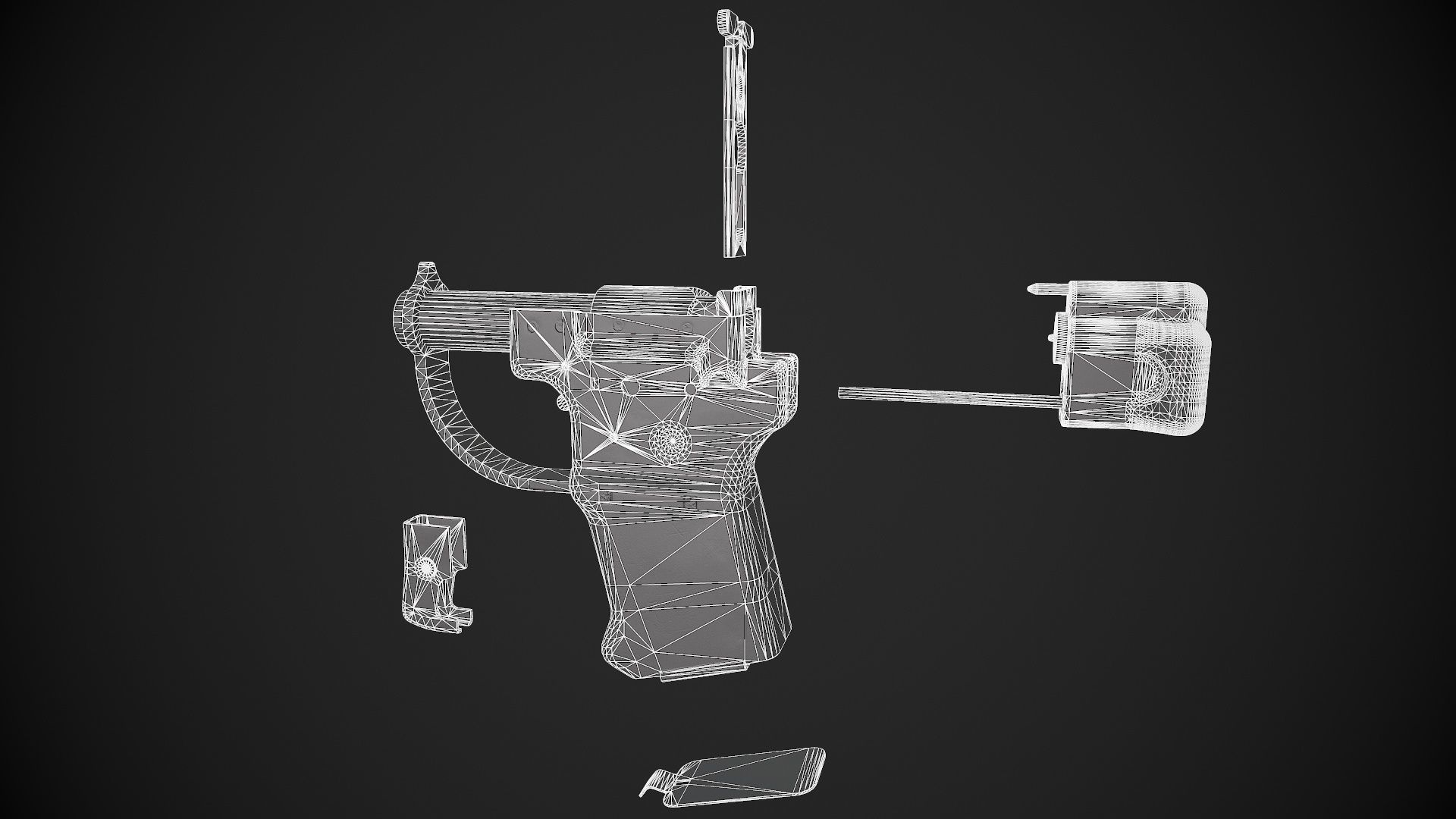 3D model FP-45 Liberator VR / AR / low-poly rigged animated | CGTrader