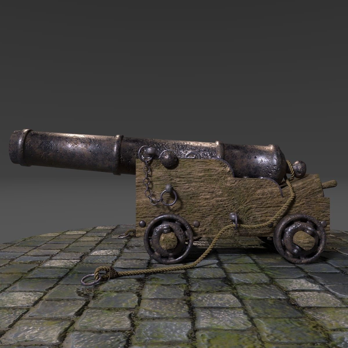 Naval Ship Cannon 3D model | CGTrader