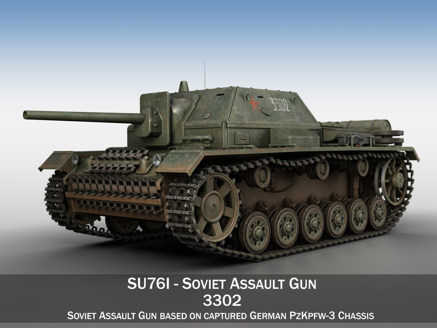 SU-76i - Soviet Assault gun - 3302