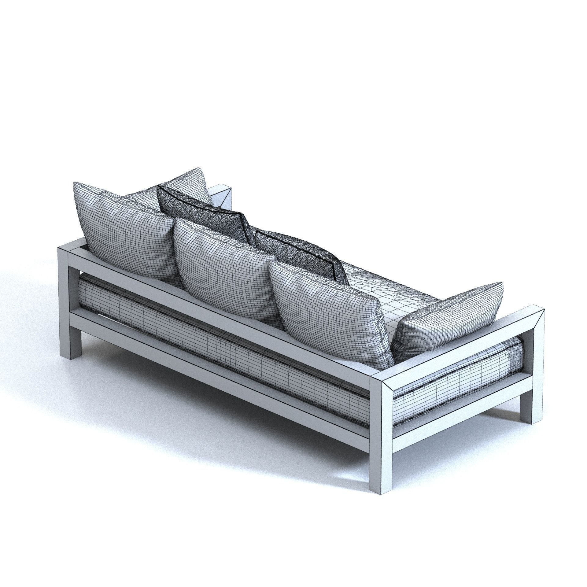 James Perse Furniture MONTECITO DAYBED 3D model CGTrader