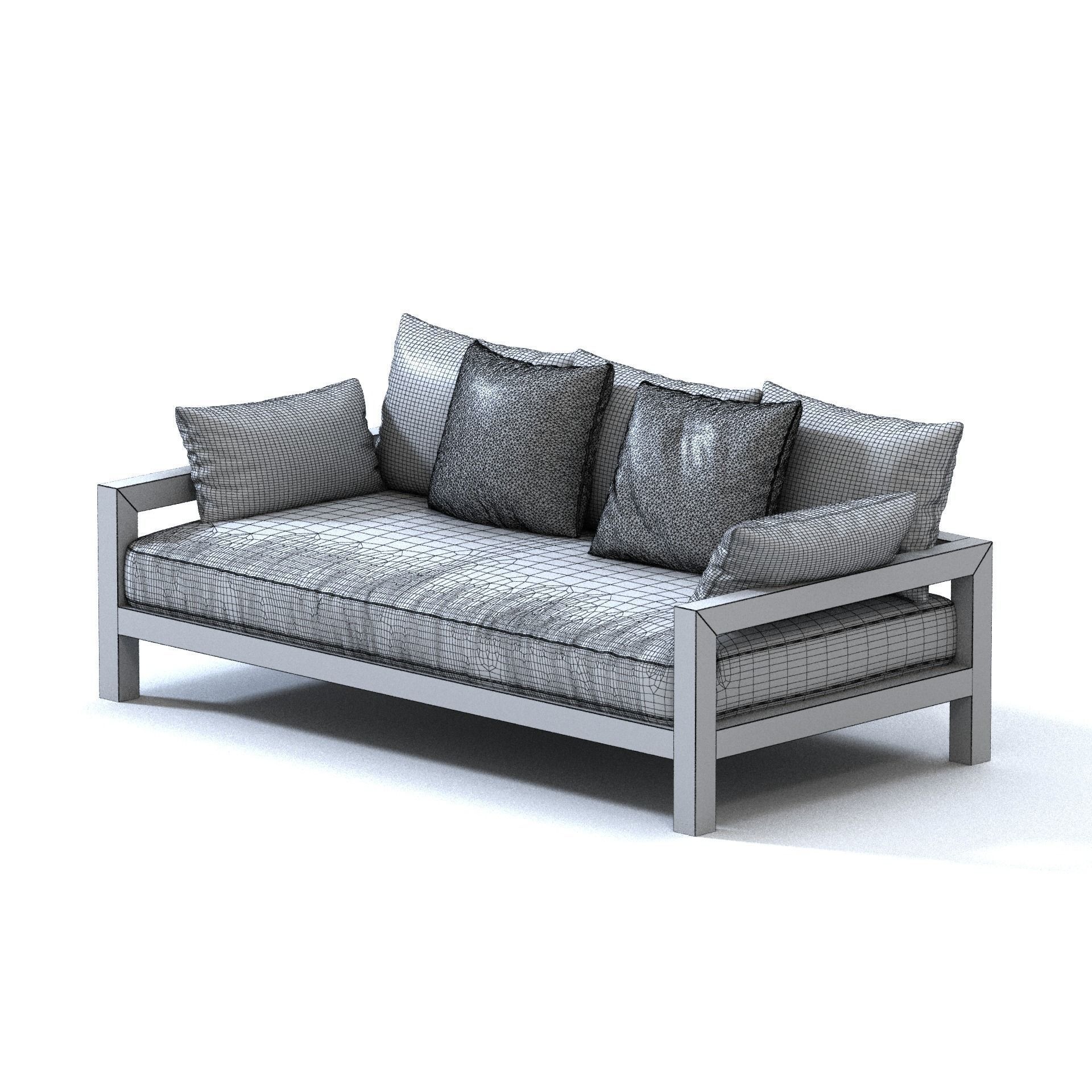 James Perse Furniture MONTECITO DAYBED 3D model CGTrader