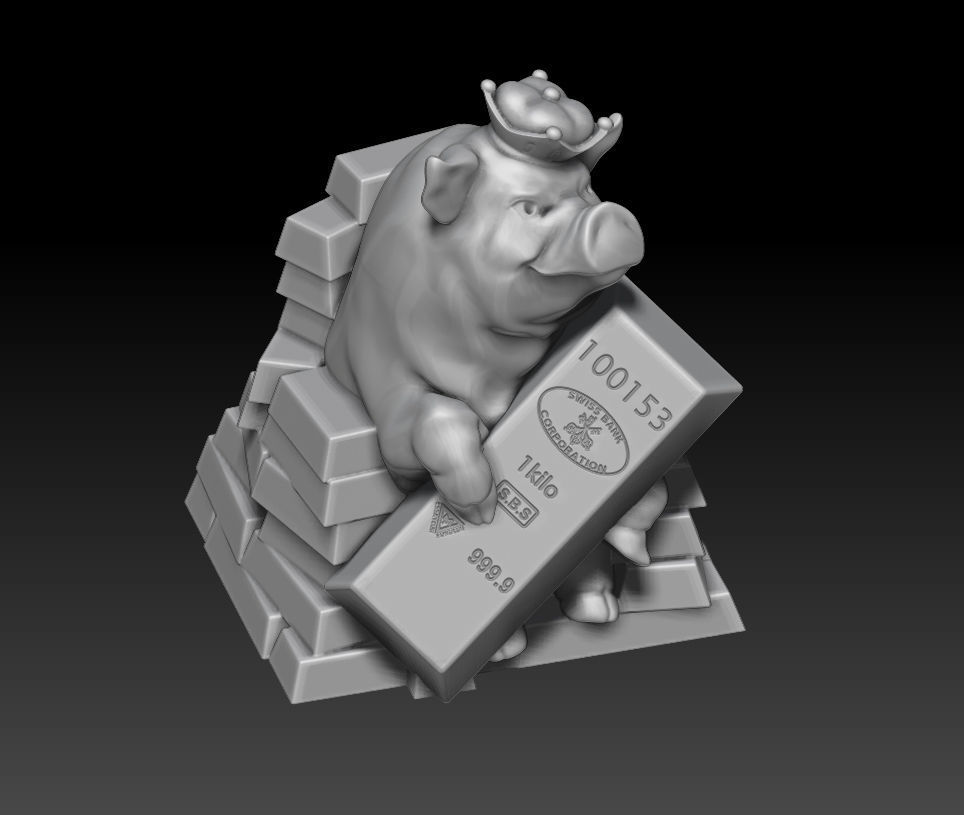 Mascot 2019 rich pig