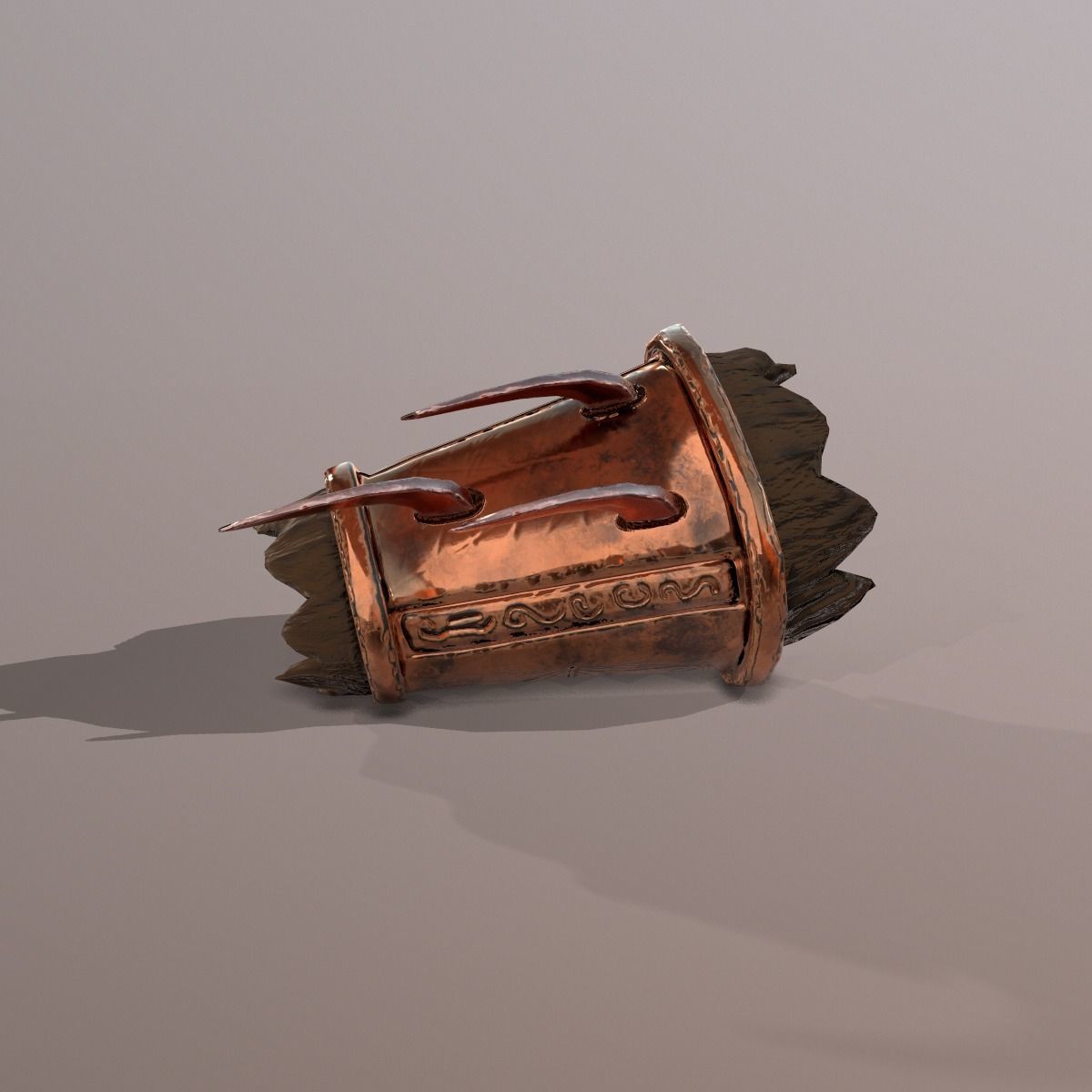 3D asset Divine gold bracer CGTrader
