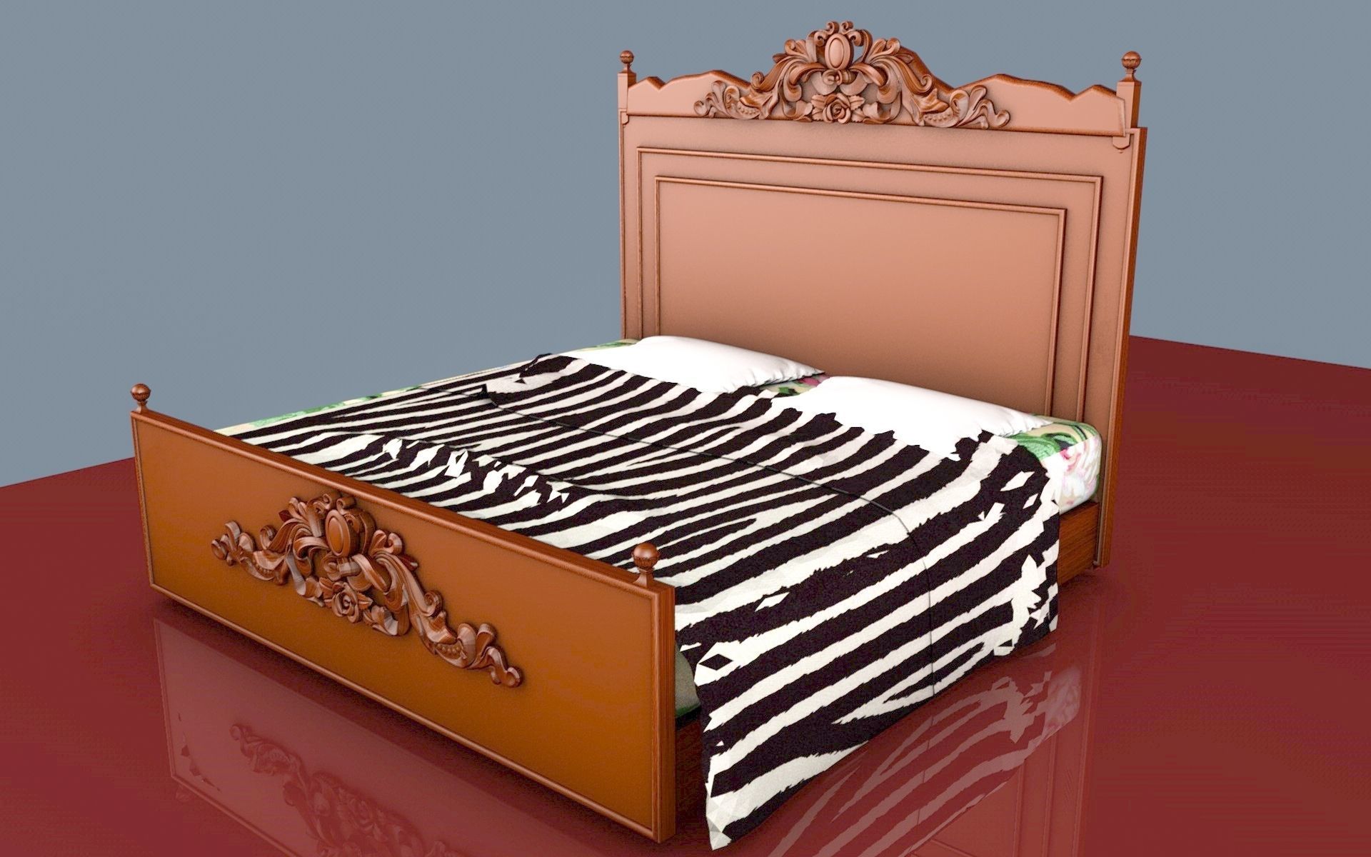 cushion 3D Carving Bed CGTrader