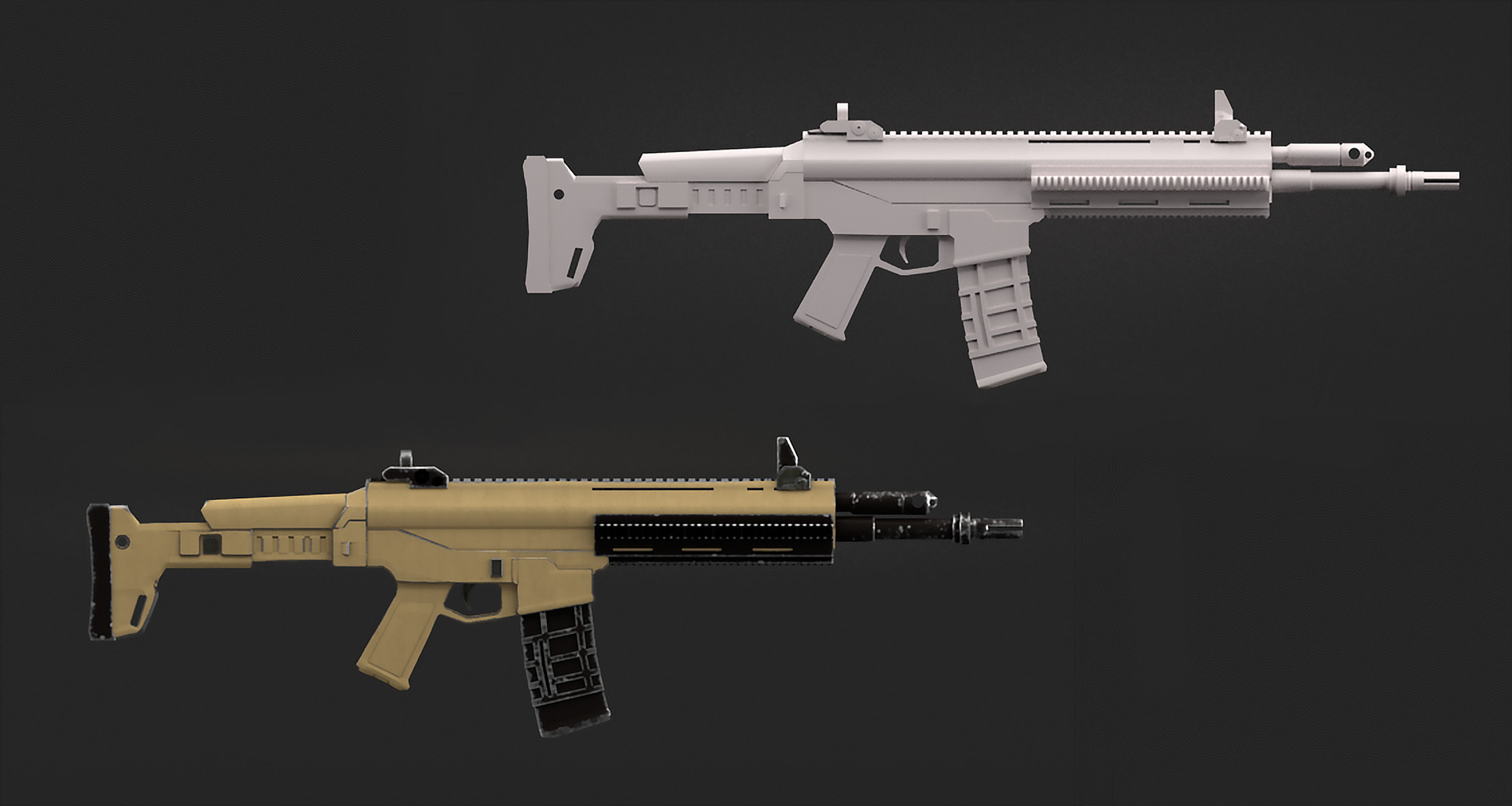 3D model Remington ACR Gun VR / AR / low-poly | CGTrader