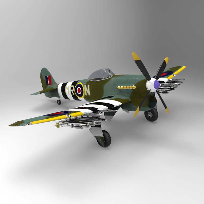 Hawker Typhoon 3D model | CGTrader