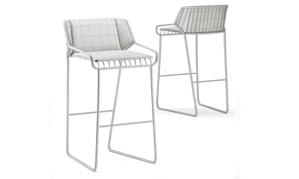 Cage Barstool Sheet 3d Cgtrader Cage Barstool Sheet 3d Model Max Obj Mtl Fbx 7
