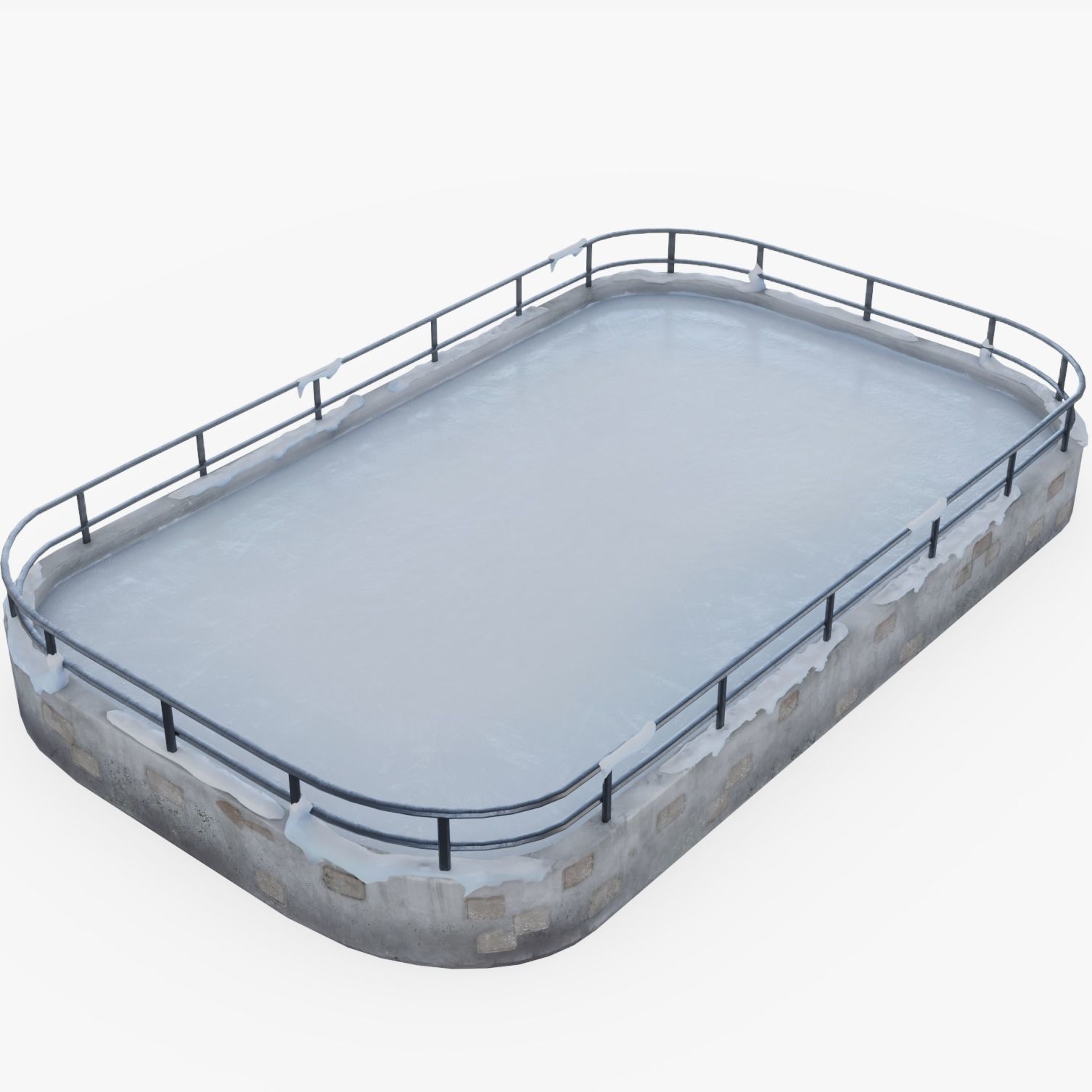 Ice Rink 3D asset CGTrader