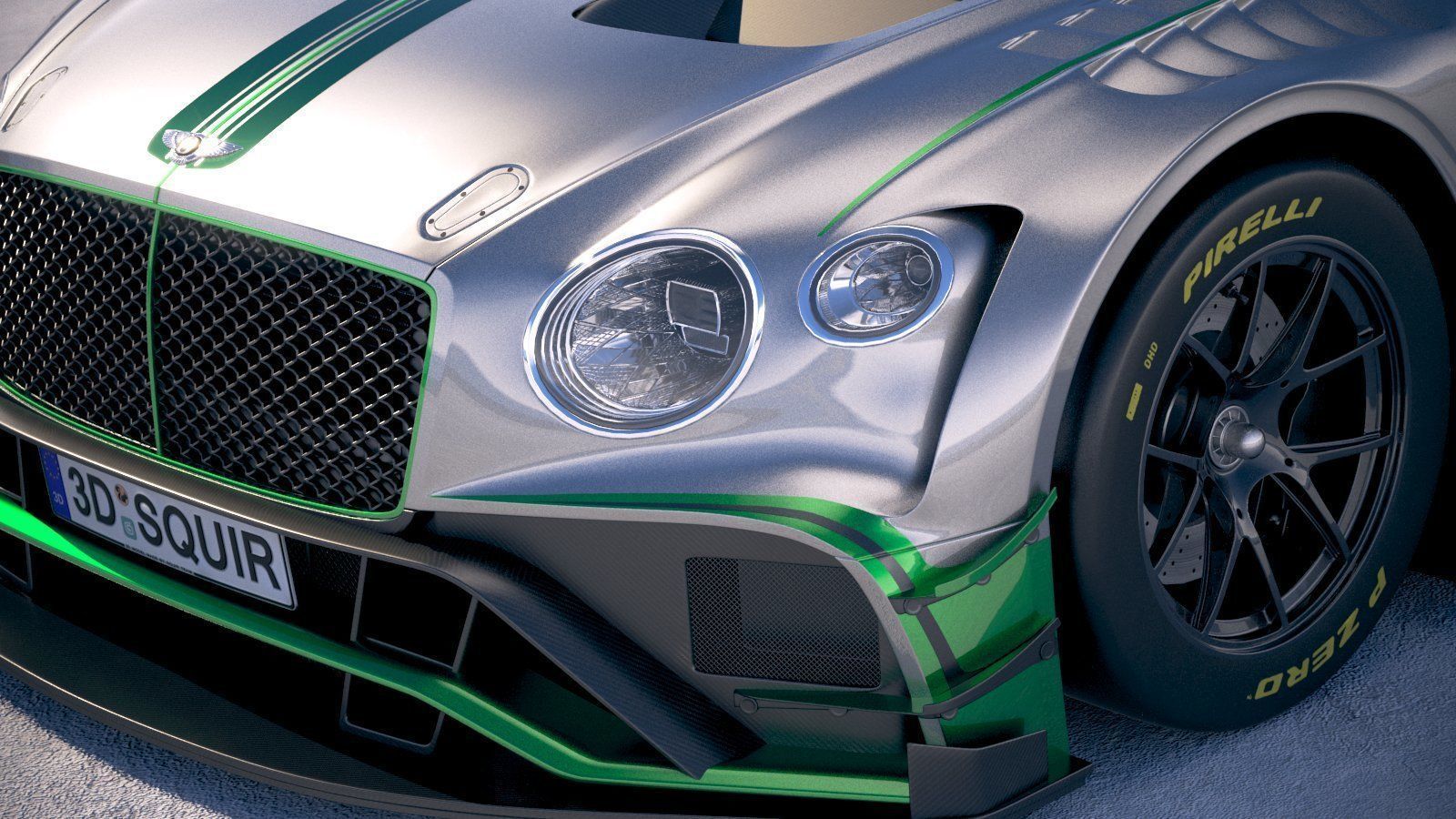 Bentley Continental GT3 Racecar 2018 3D
