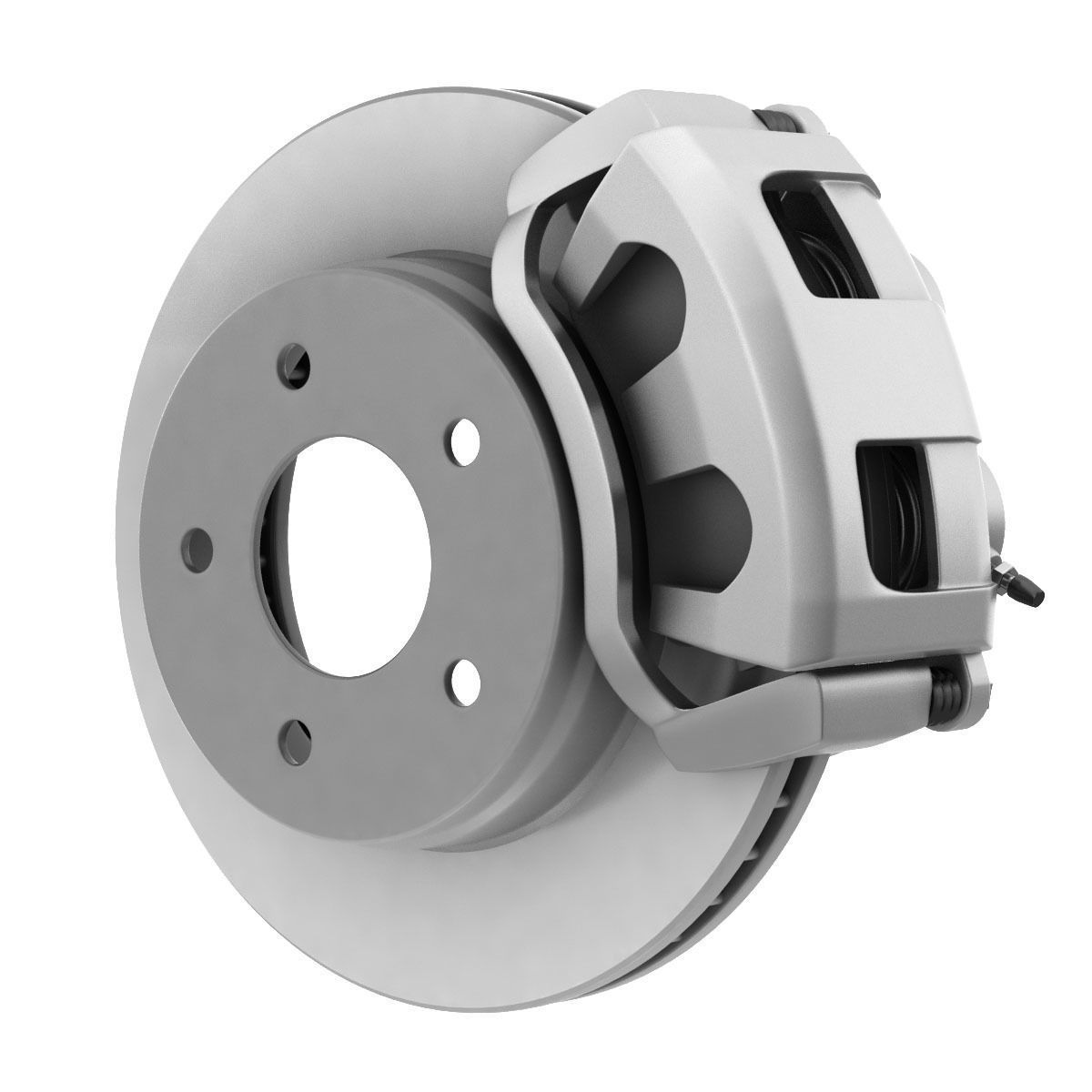 CAR DISC BRAKE DUAL PISTON 3D model CGTrader