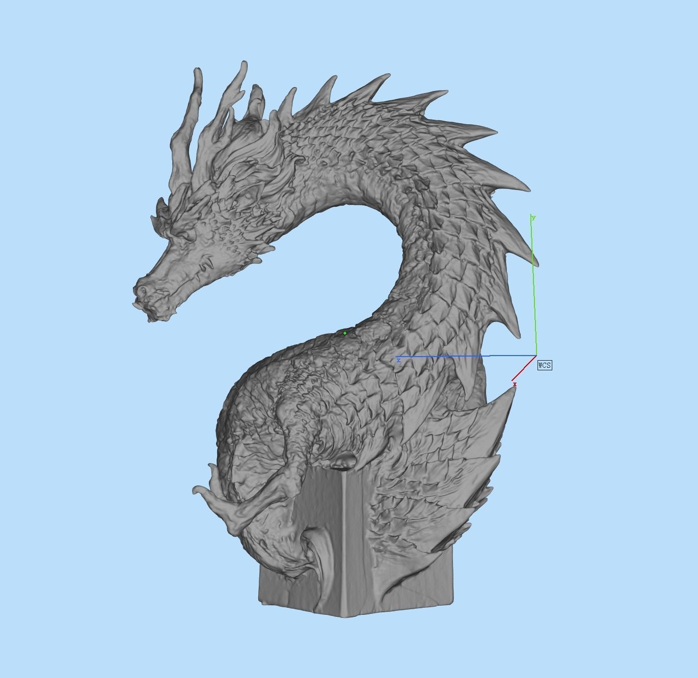chinese dragon 3D model 3D printable CGTrader