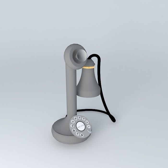Candlestick Telephone free 3D model CGTrader