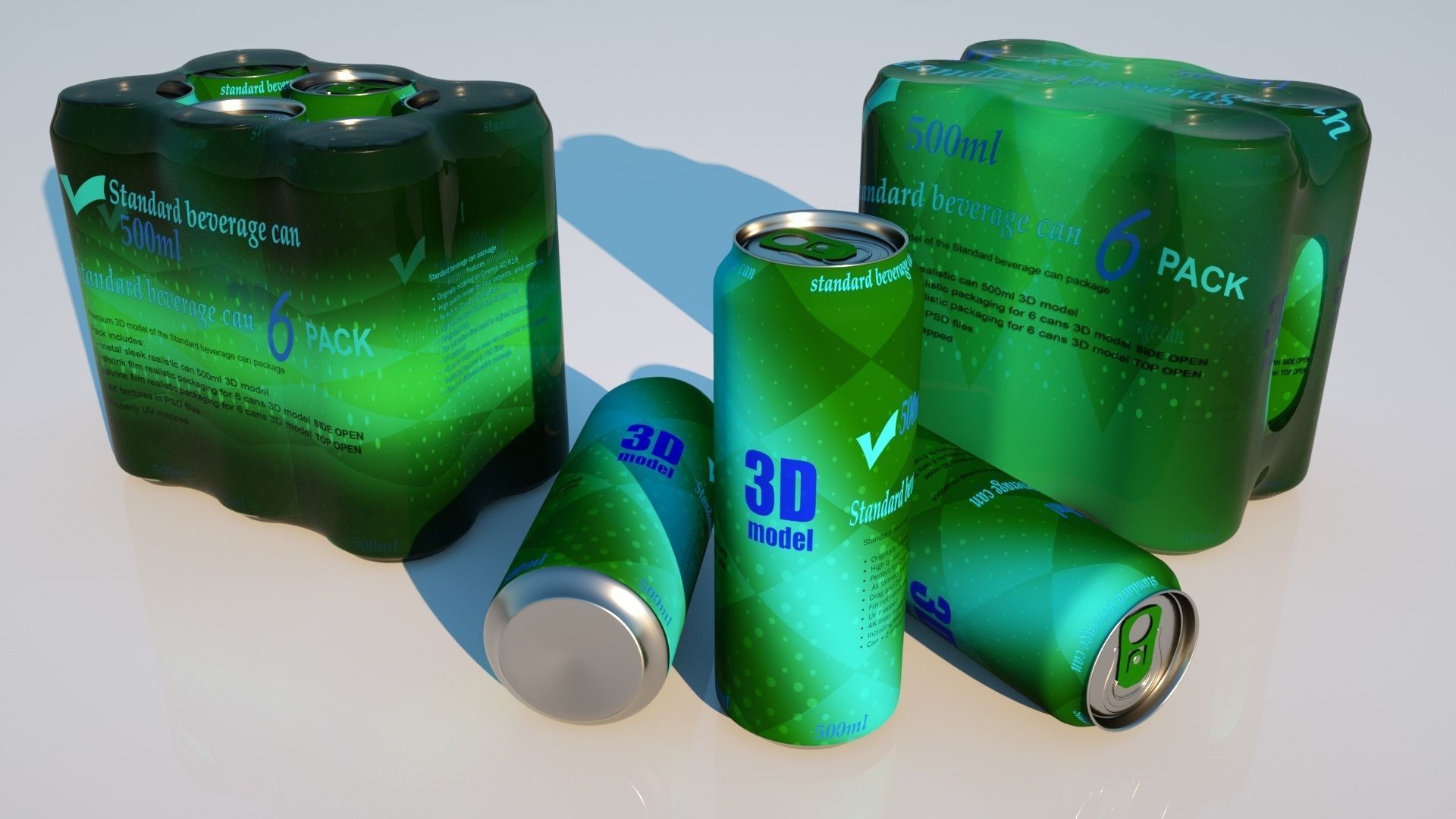 Can package 500ml 3D model | CGTrader