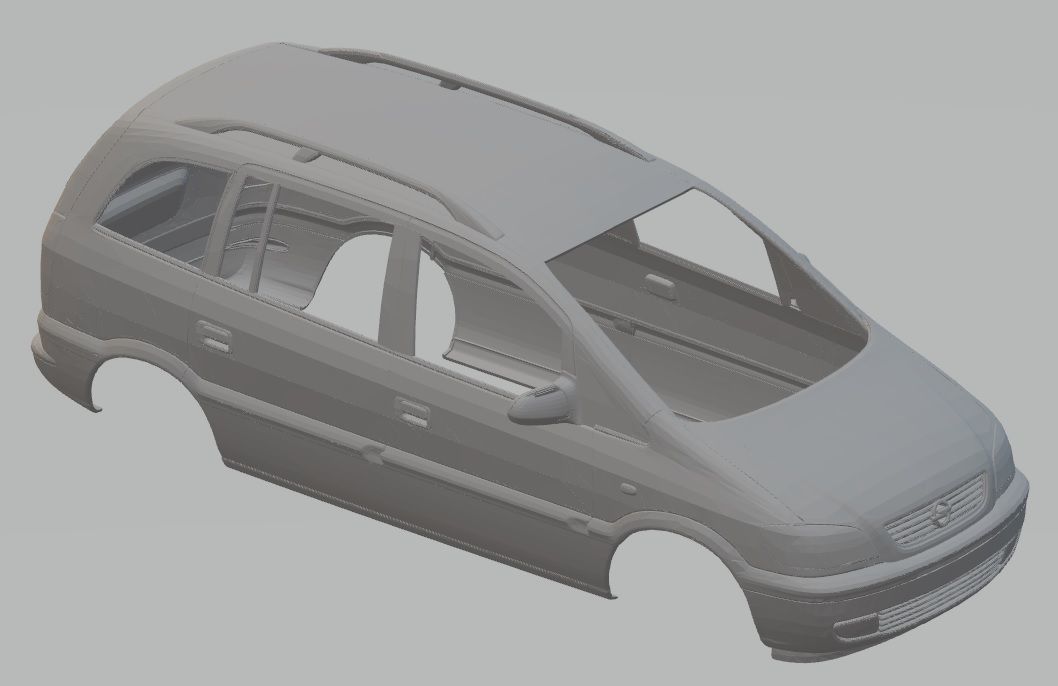 Opel Zafira Printable Body Car