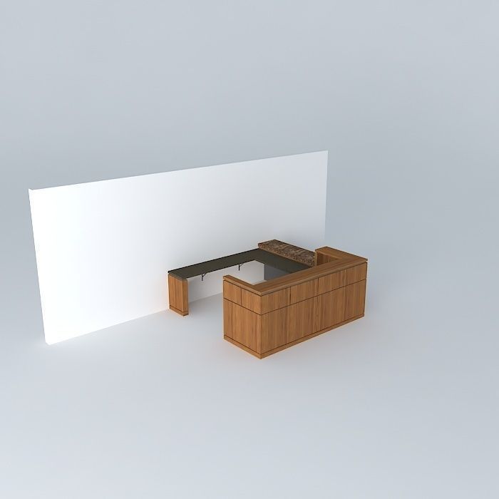 Reception Desk free 3D model CGTrader