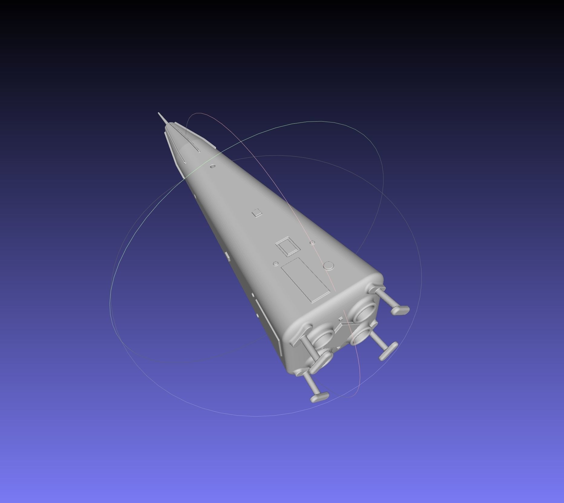 Delta Clipper MD DCX Printable Miniature 3D model 3D printable CGTrader