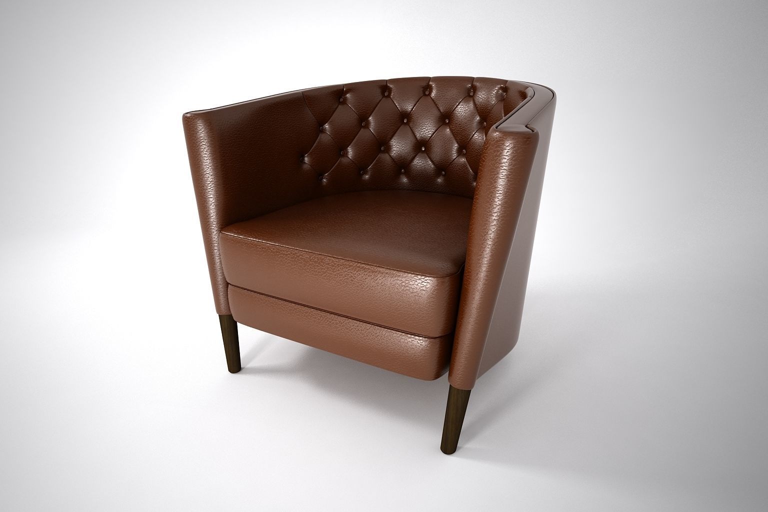 06 LEATHER CHAIR SINGLE 3D model CGTrader