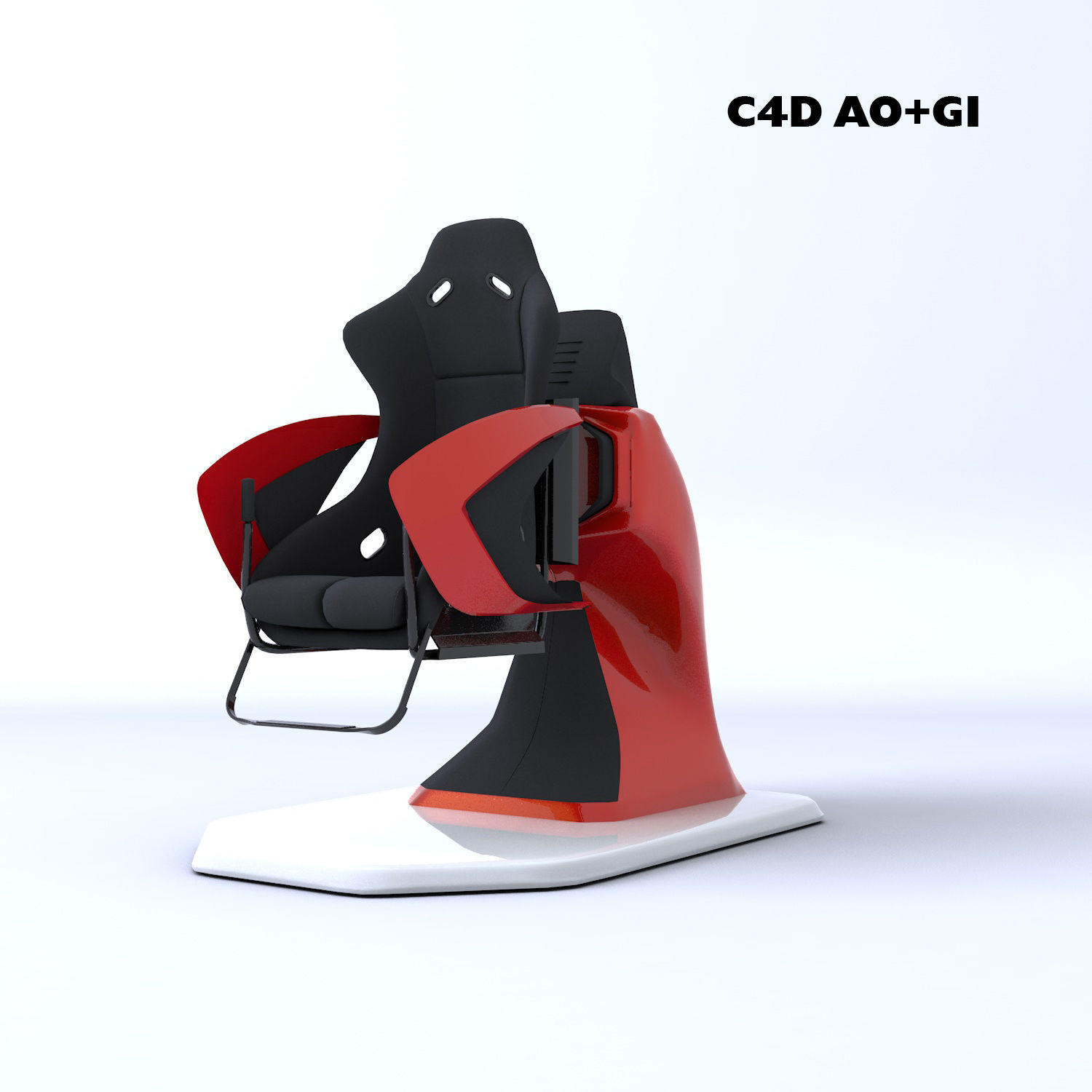 9D Virtual Reality VR Chair 360 Degree 3D model CGTrader