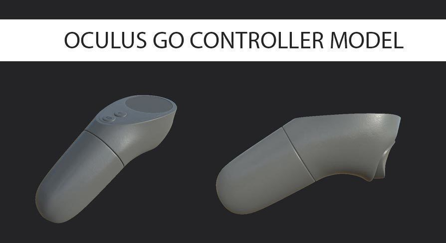 Oculus Go Controller VR 3D model | CGTrader