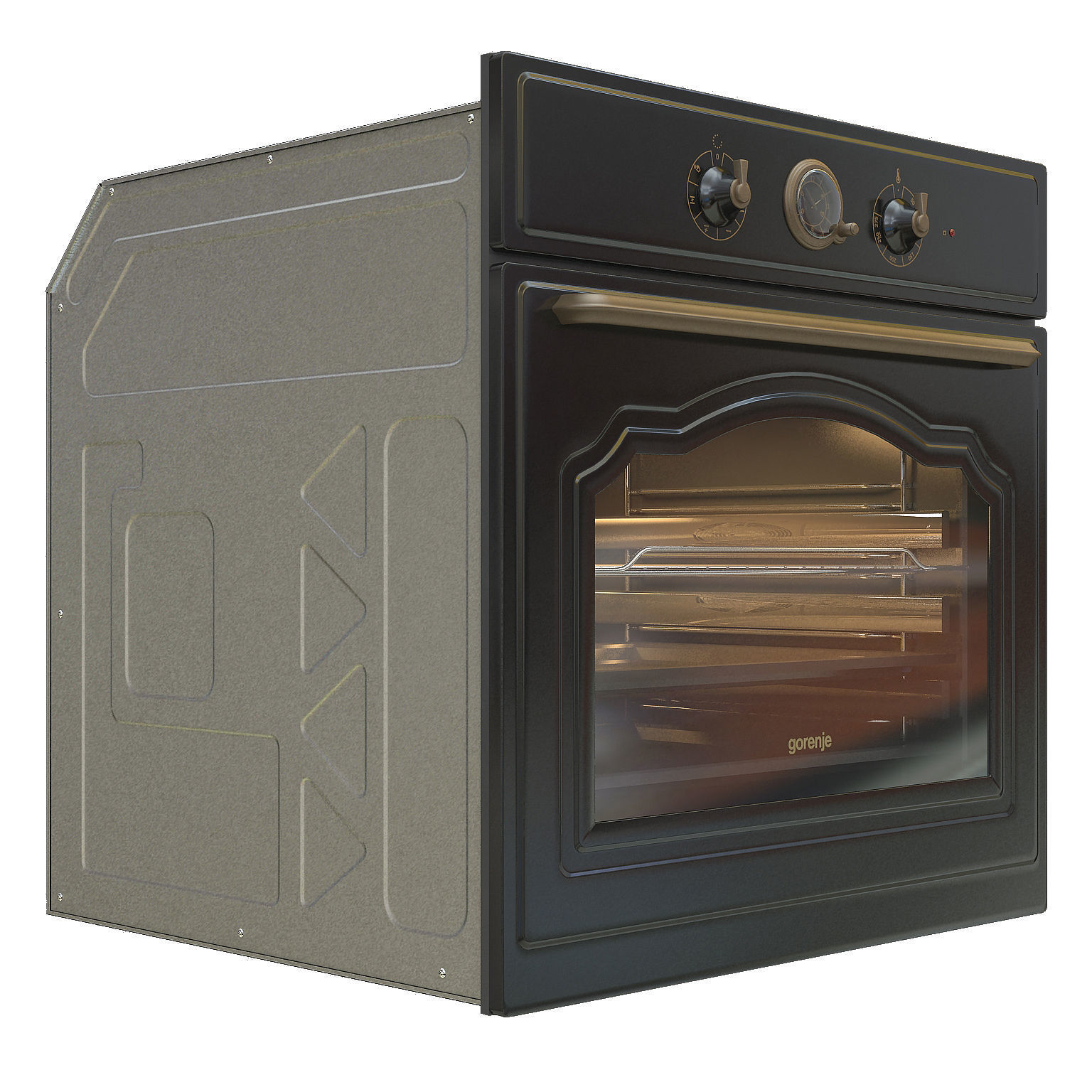 Gorenje classico b053cli classic oven black 3D model CGTrader