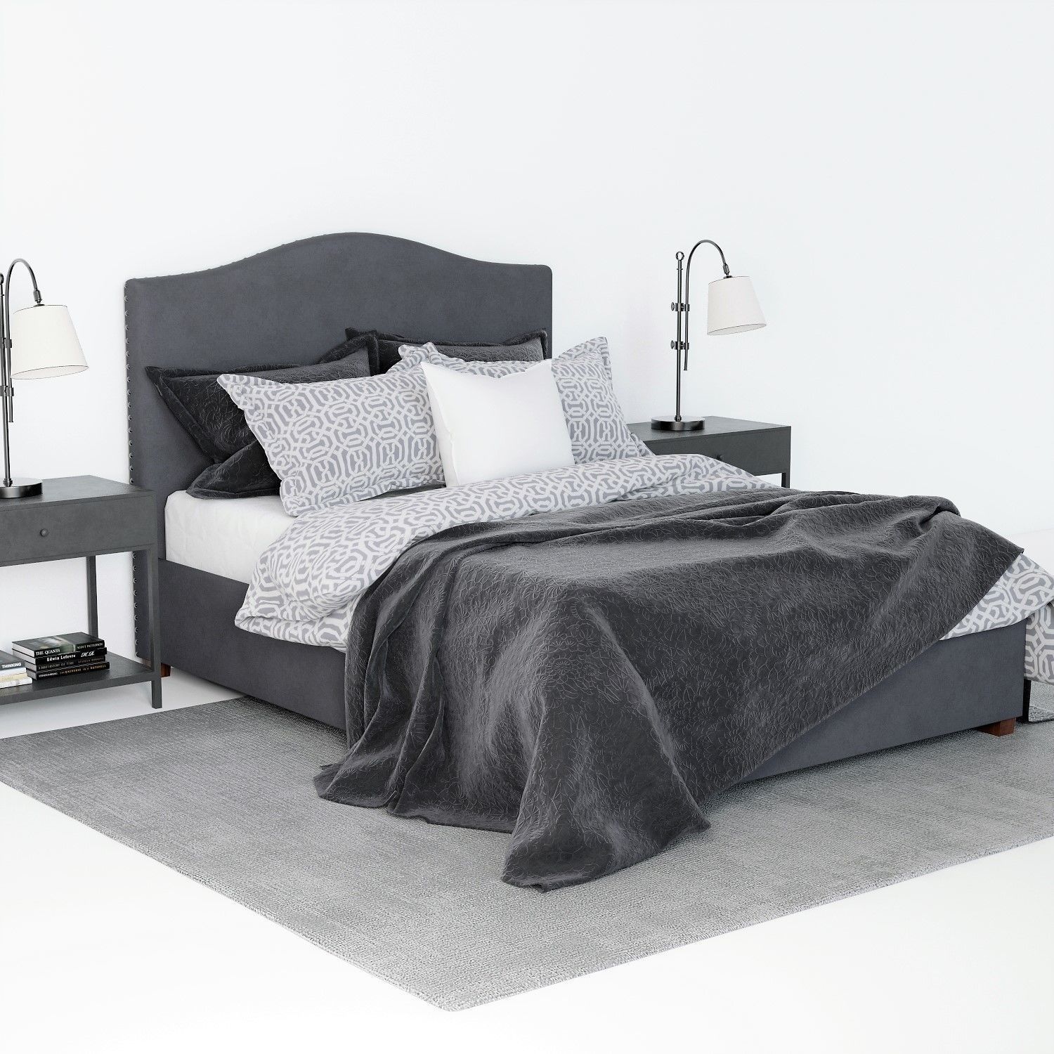 Pottery Barn Raleigh Bed 3D model CGTrader