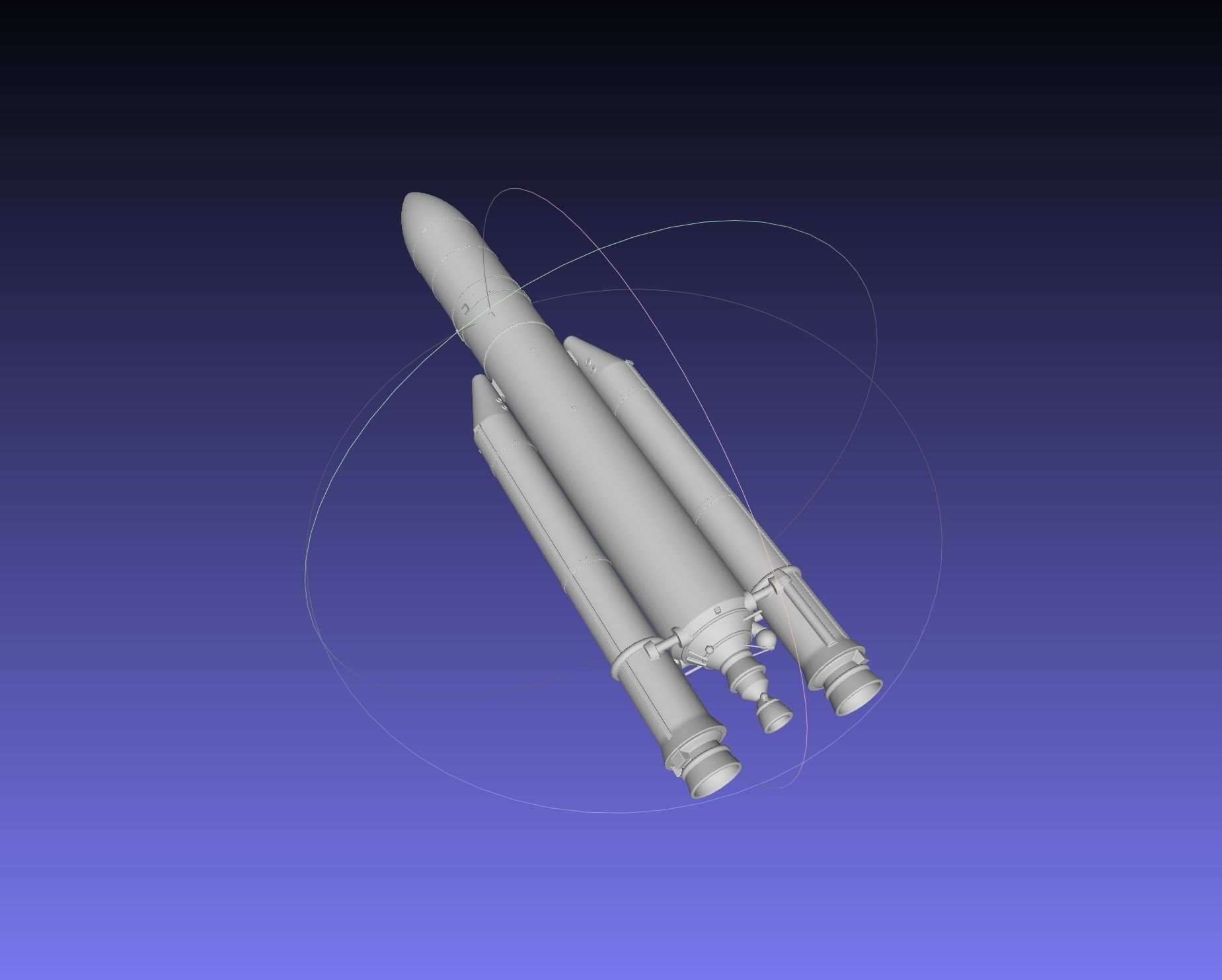 Ariane 5 Rocket Printable Miniature