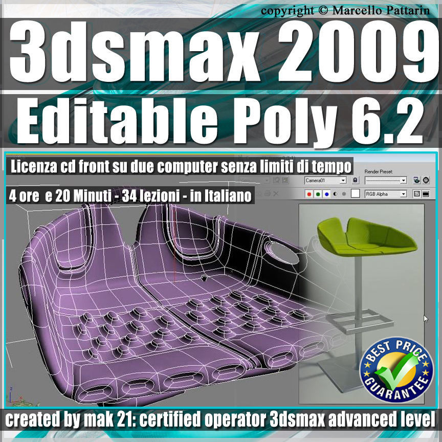 006 2 3ds max 2009 Editable Poly v 6 2 Italiano cd front