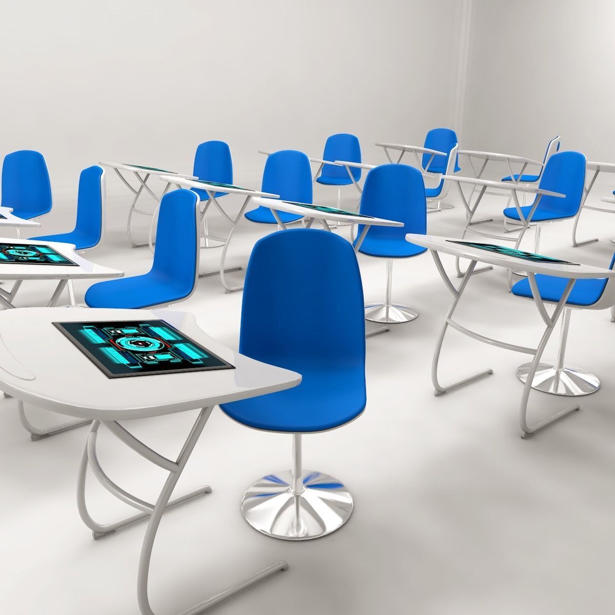 Sci fi Desk 3D model | CGTrader