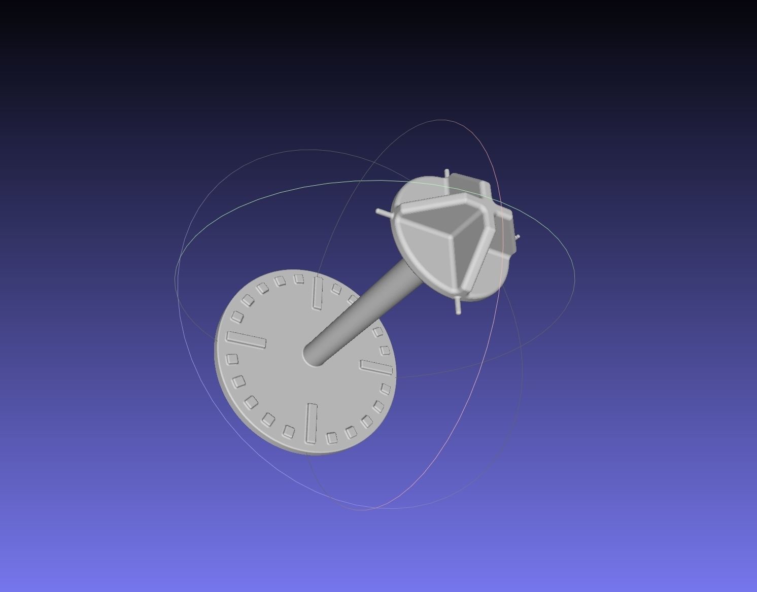 Spacecraft Visual Docking Indicator Target Principle Model