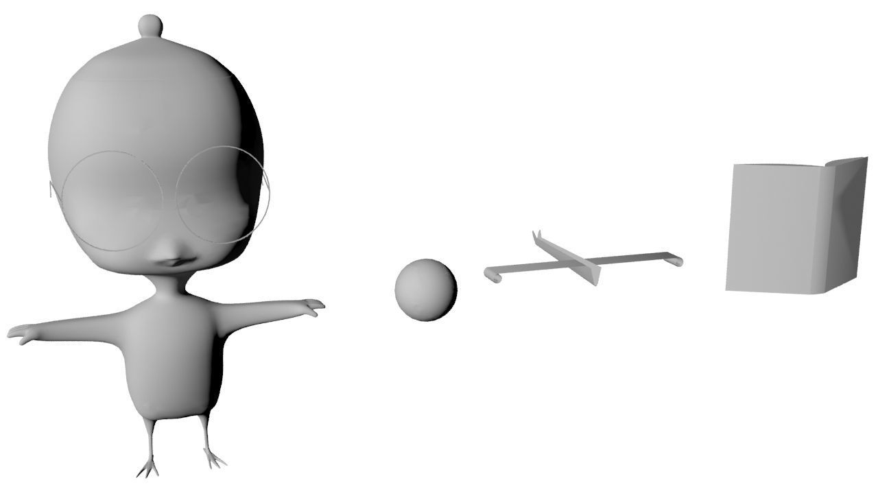 Eggbert Egghead Junior 3D model rigged CGTrader