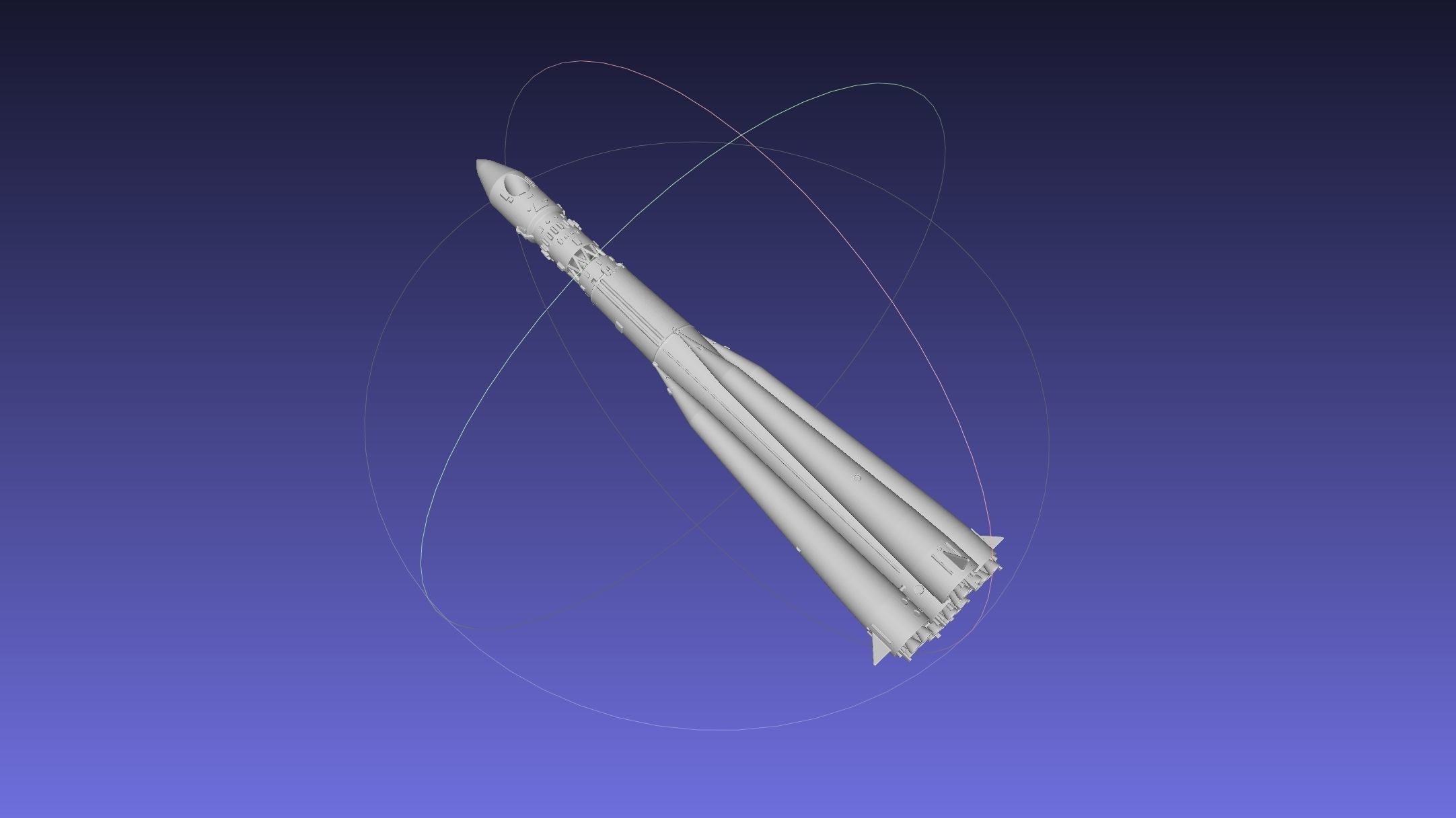 Vostok K Rocket Model 3D model 3D printable | CGTrader