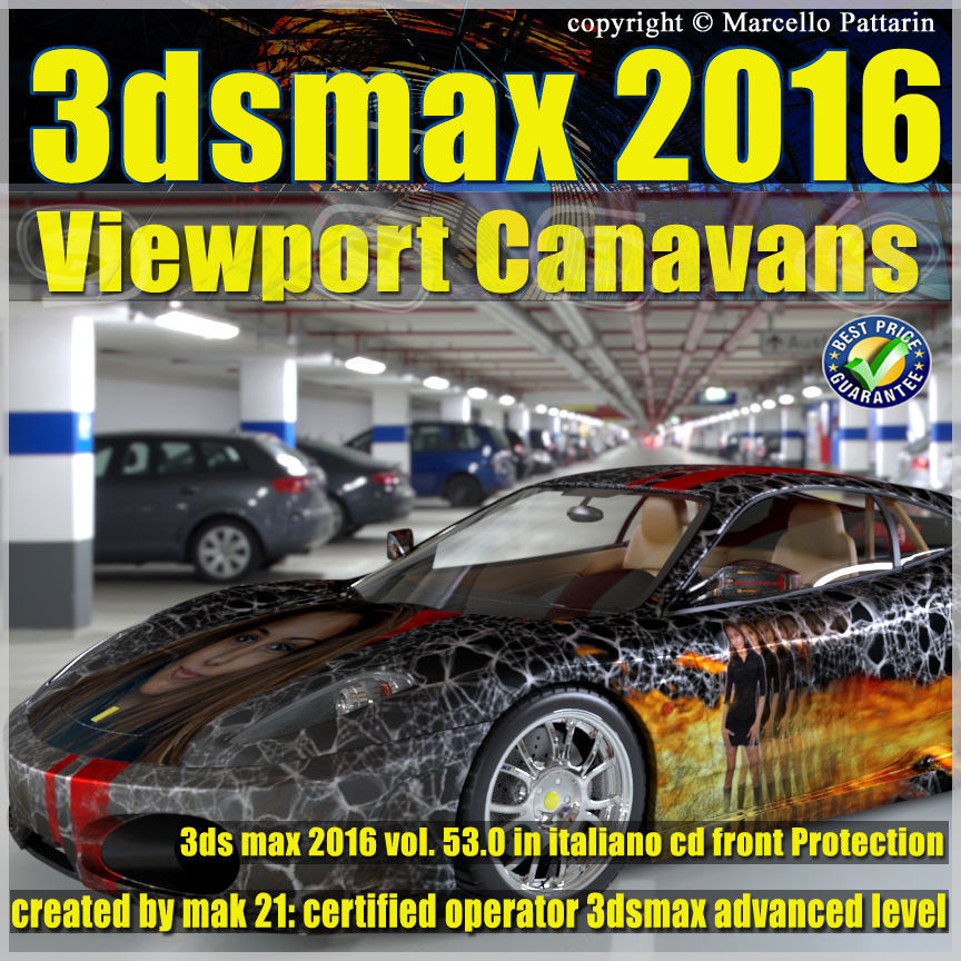 053 3dsmax 2016 Viewport Canavans V53 Italiano Cd Front