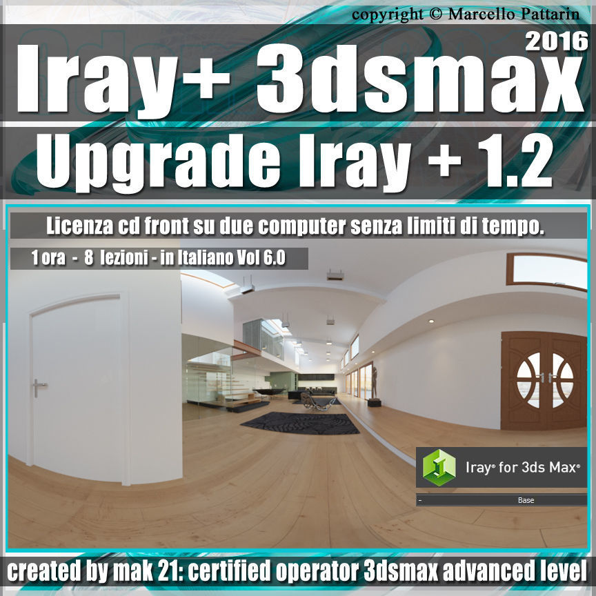 Iray piu 1 2 in 3dsmax 2016 Upgrade Vol 6 Cd Front