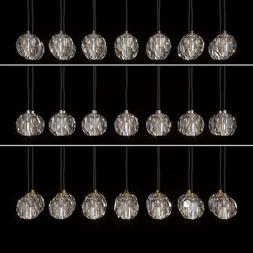 BOULE DE CRISTAL LINEAR CLUSTER CHANDELIER 48