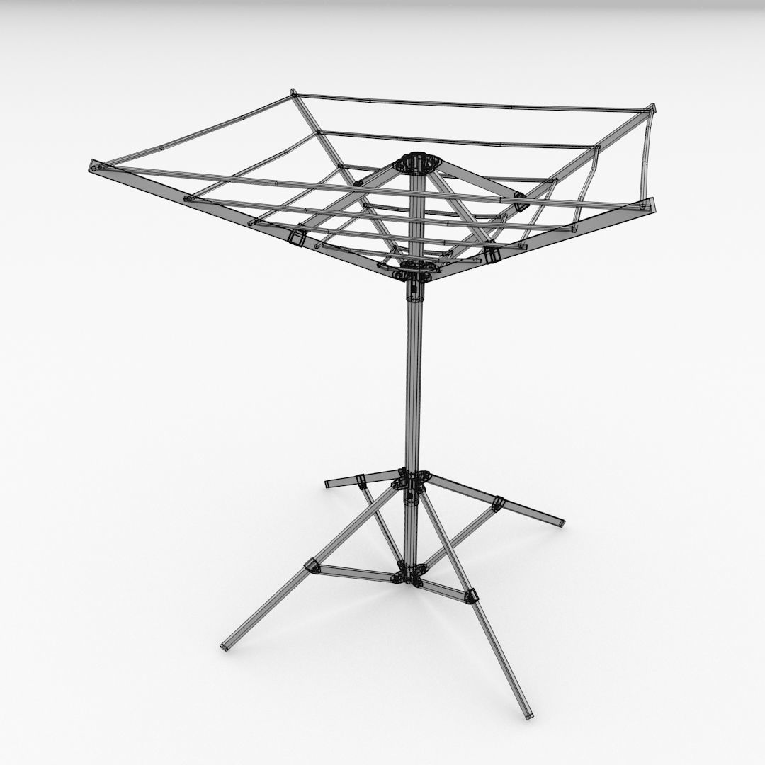 Model Portable Clothesline Cgtrader Portable Clothesline Model Obj Mtl S Fbx Blend Dae 5