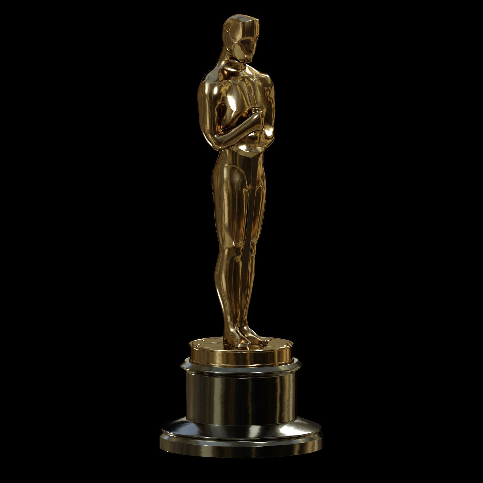 Oscar Award Statue print 3D model 3D printable | CGTrader