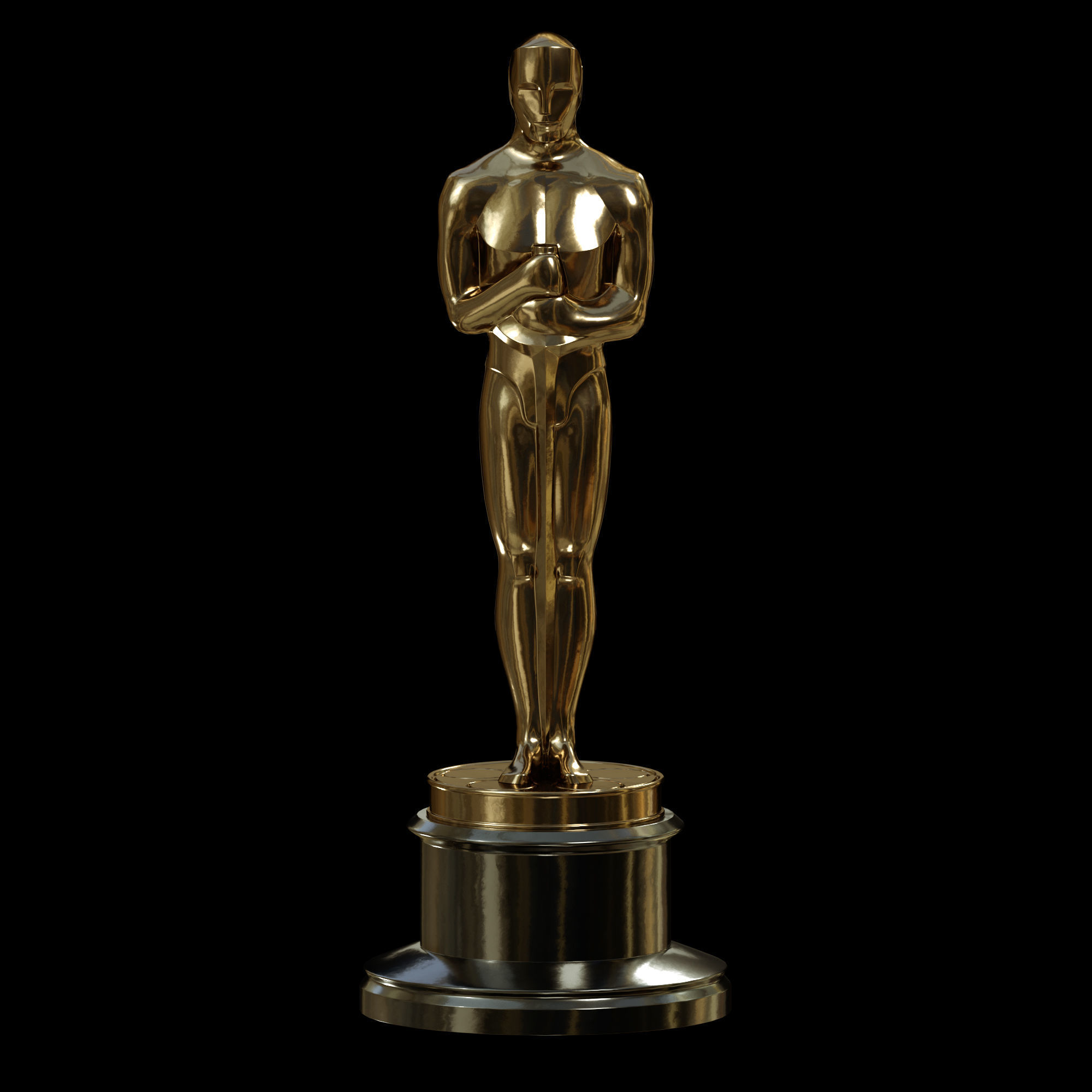 Oscar Award Statue print 3D model 3D printable | CGTrader