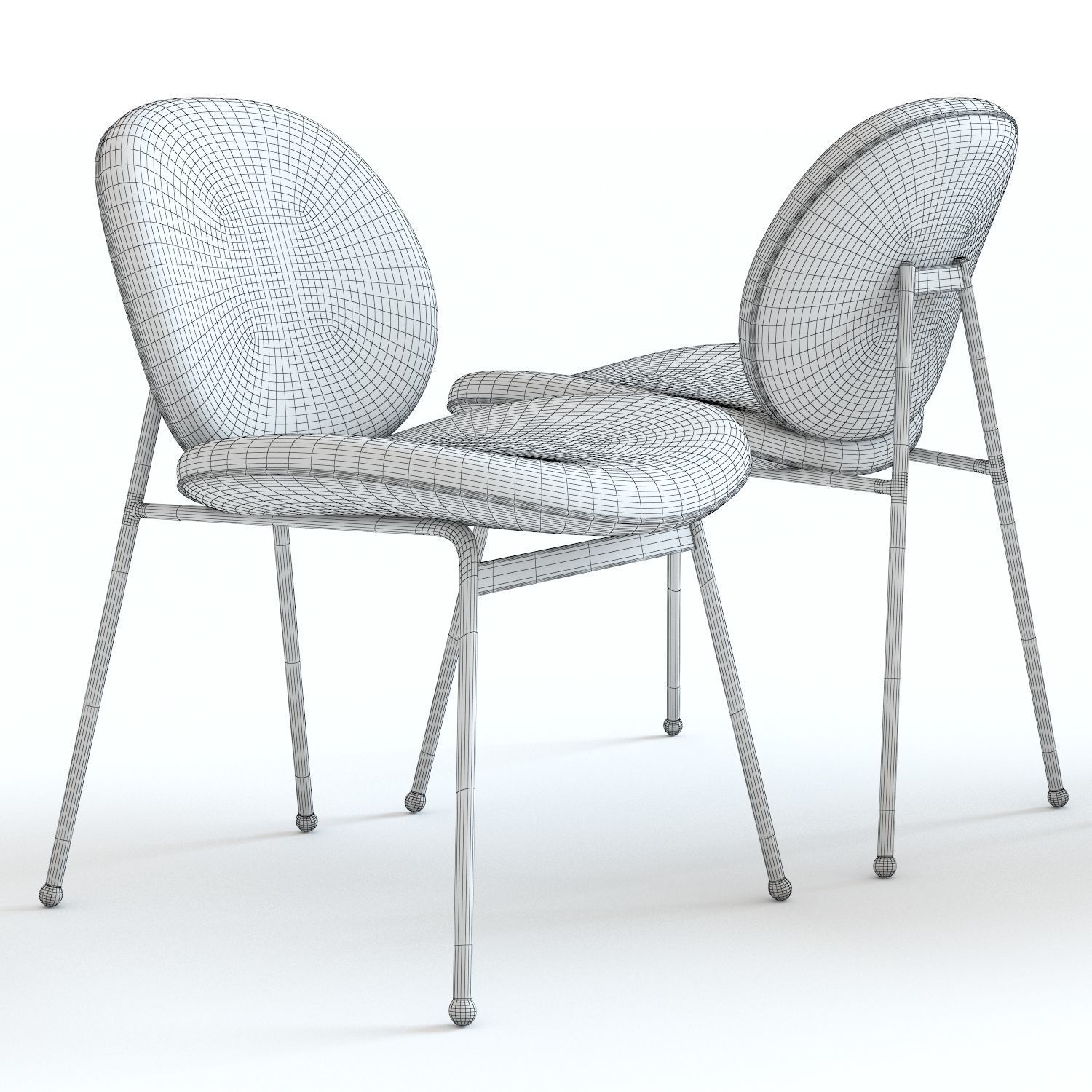 West Elm Jane Dining Chair 3D model CGTrader