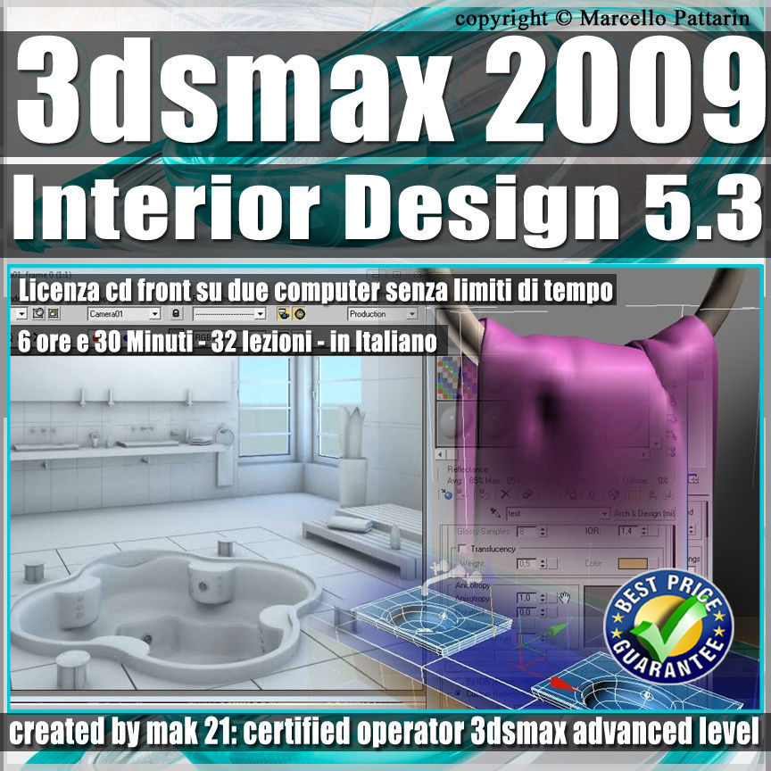 005 3 3ds max 2009 Interior Design v 5 3 Italiano cd front