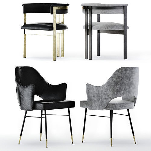 Model Kelly Wearstler Dining Chairs Cgtrader