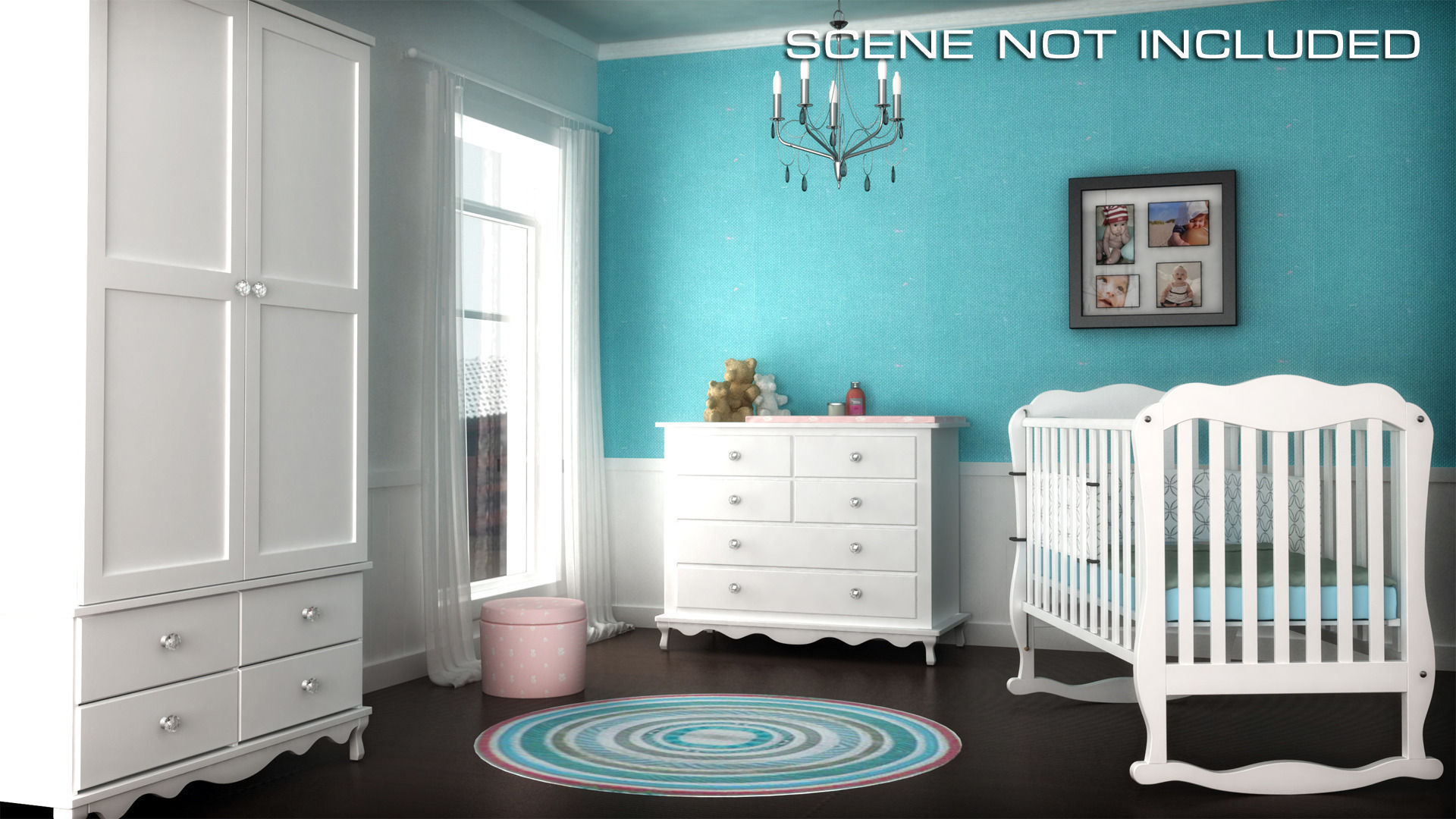 Children Bedroom Furniture Set 2 3D