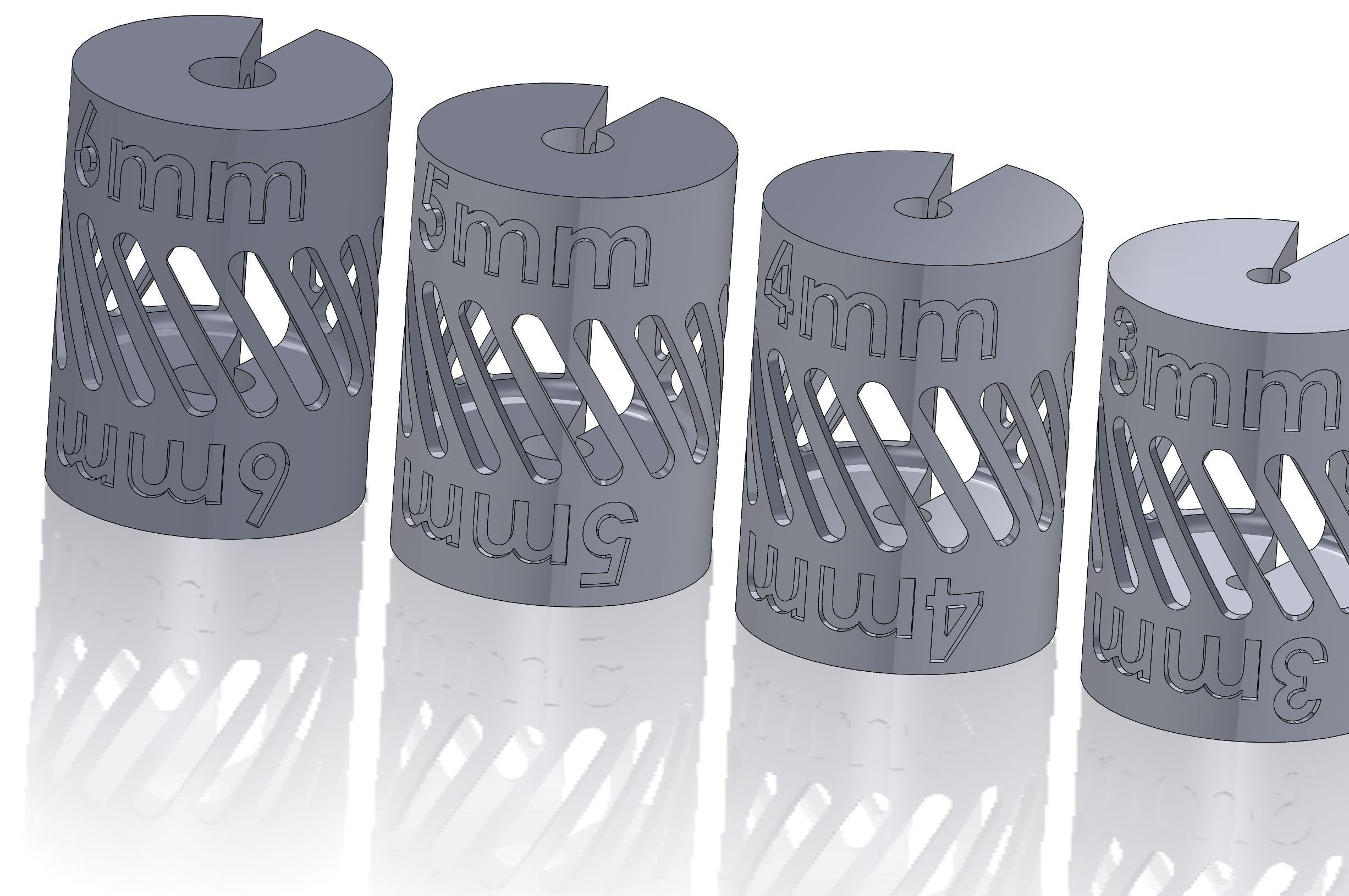 3D print model Shaft Coupling Metric Straight