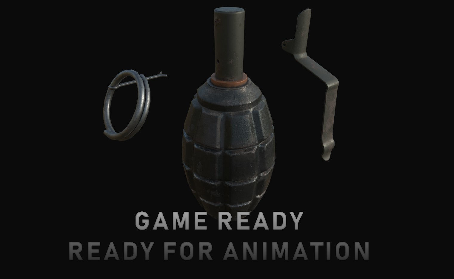 Animation 3d Model Realtime F1 Grenade Cgtrader