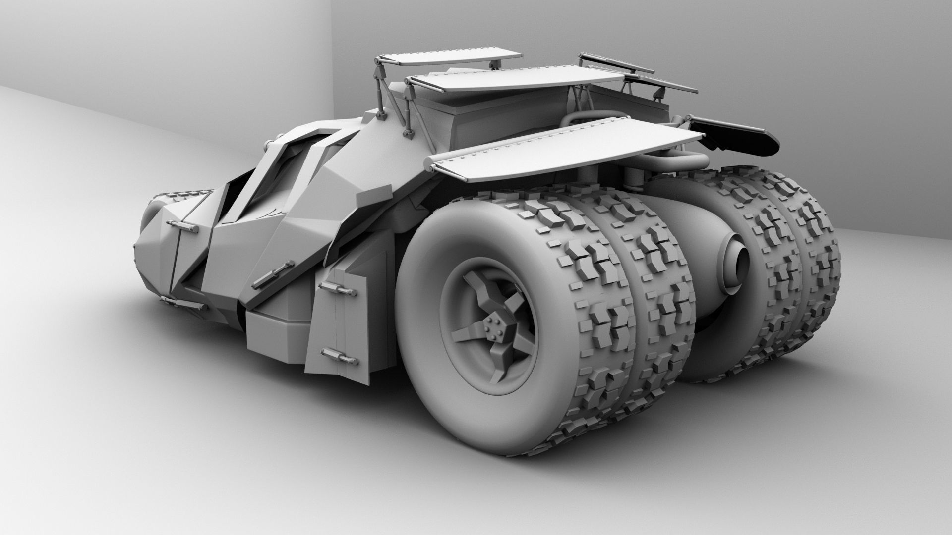 Batman car 3D model CGTrader