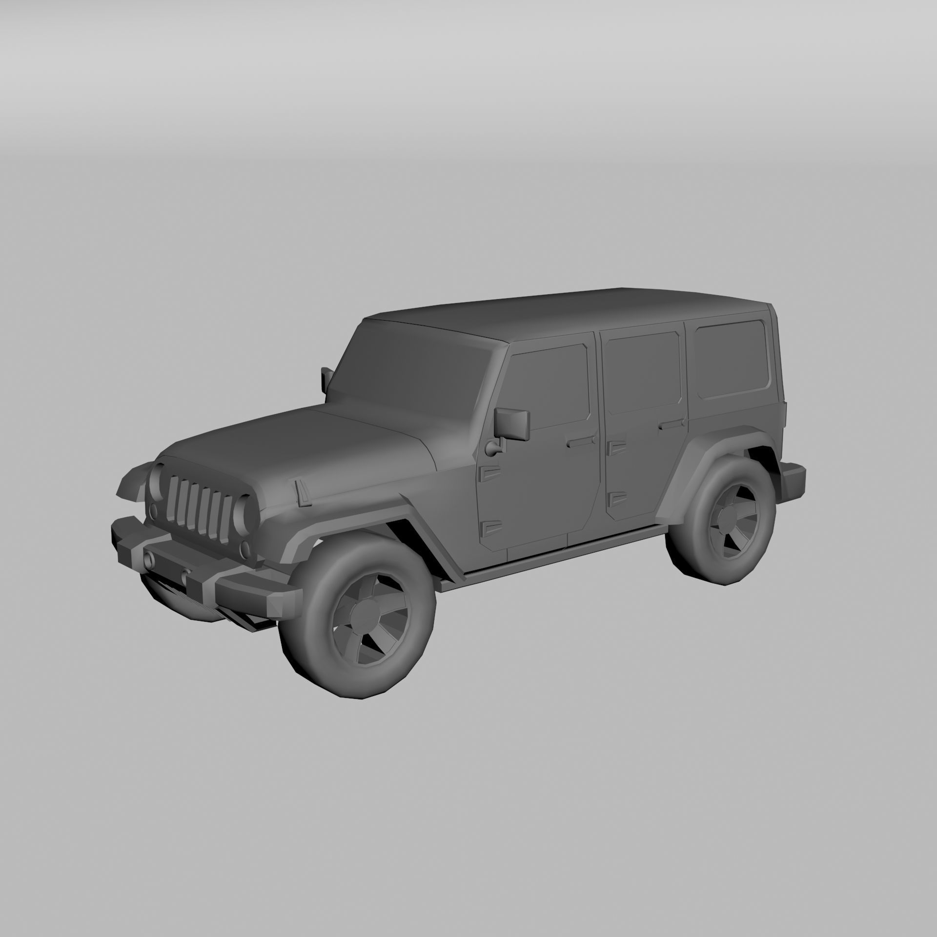 Jeep Wrangler Unlimited 3D model 3D printable | CGTrader