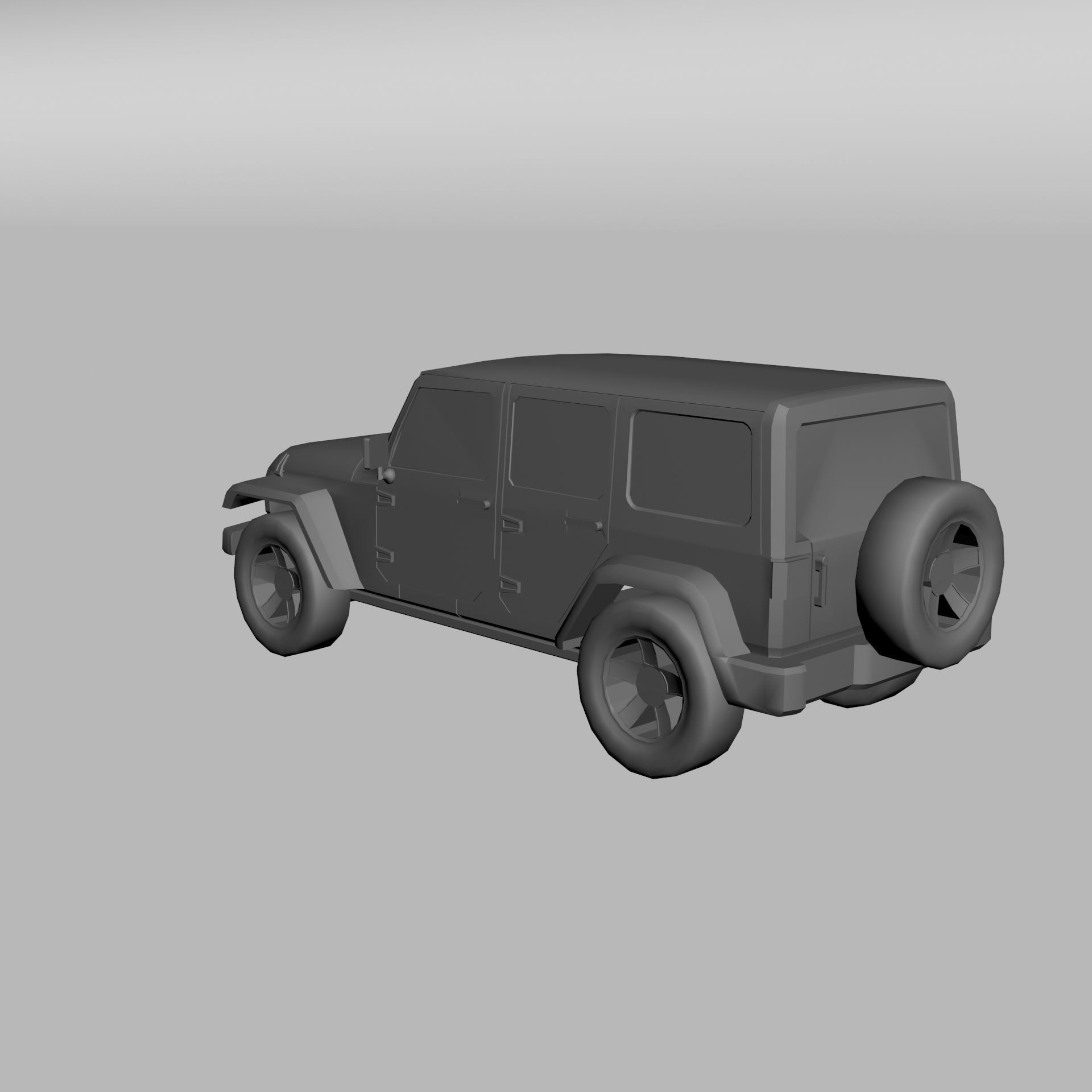 Jeep Wrangler Unlimited 3D model 3D printable | CGTrader